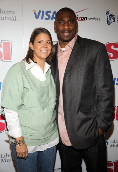 Brandon Jacobs and (Wife) Kim Jacobs 