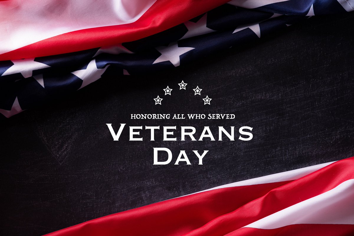 We would like to wish all those who have served a happy #veteransday. Thank you for your service.