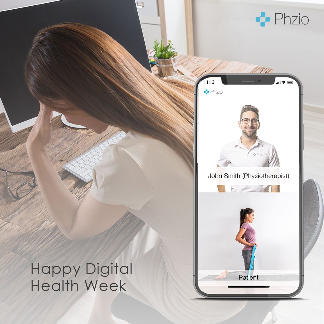 phziotelerehab's tweet photo. Happy Digital Health Week, from us at Phzio! #thinkdigitalhealth #virtualcare
Read the @WCPT1951 - @inptra draft white paper on digital physical therapy: https://t.co/1oaWfgQ5Sb
#thinkdigitalhealth #virtualcare https://t.co/BDTxXePuno