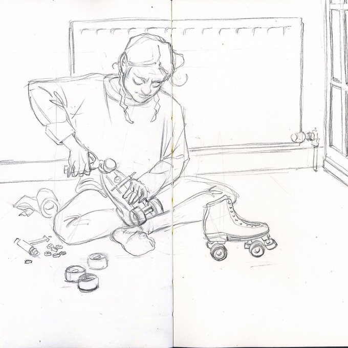 Skate upgrade ? #drawing #illustration @moleskine 
