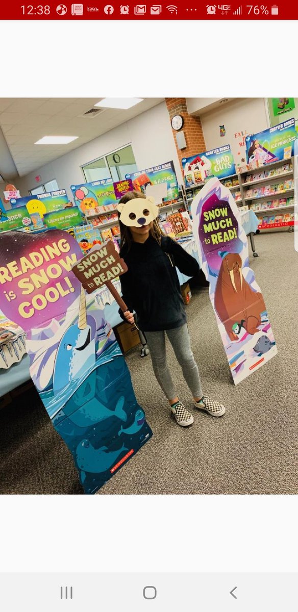 A_RobinsonLib's tweet image. Book Fair is happening all this week!      Blow on in and find a real &quot;ice&quot; book. @A_RobinsonLib @Camacho_Elem @LeanderISD_Lib