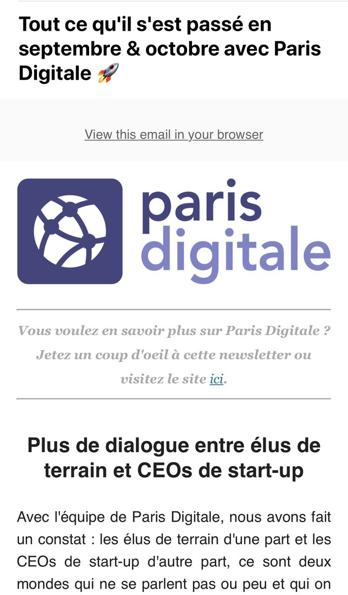 Retrouvez toute l’actualité de Paris Digitale :

✅ les derniers événements
✅ les prochaines sessions de « Speed mentoring »
✅ les partenariats (Diversidays, Datajob, etc.)
🚨 la newsletter mailchi.mp/1b4a72600e51/t…
📒 et +d’infos sur parisdigitale.fr

Merci à tous !