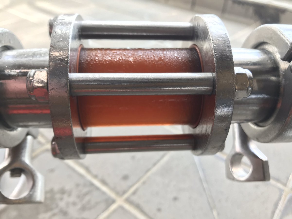 GBTysonsBrewer's tweet photo. Winterbock on it’s way into a brite tank! We’re tapping this on 11/19 at 6pm. #lager #doppelbock #winteriscoming https://t.co/btSGZ17en9