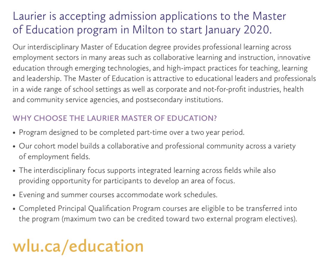 Laurier Faculty of Education tweet media