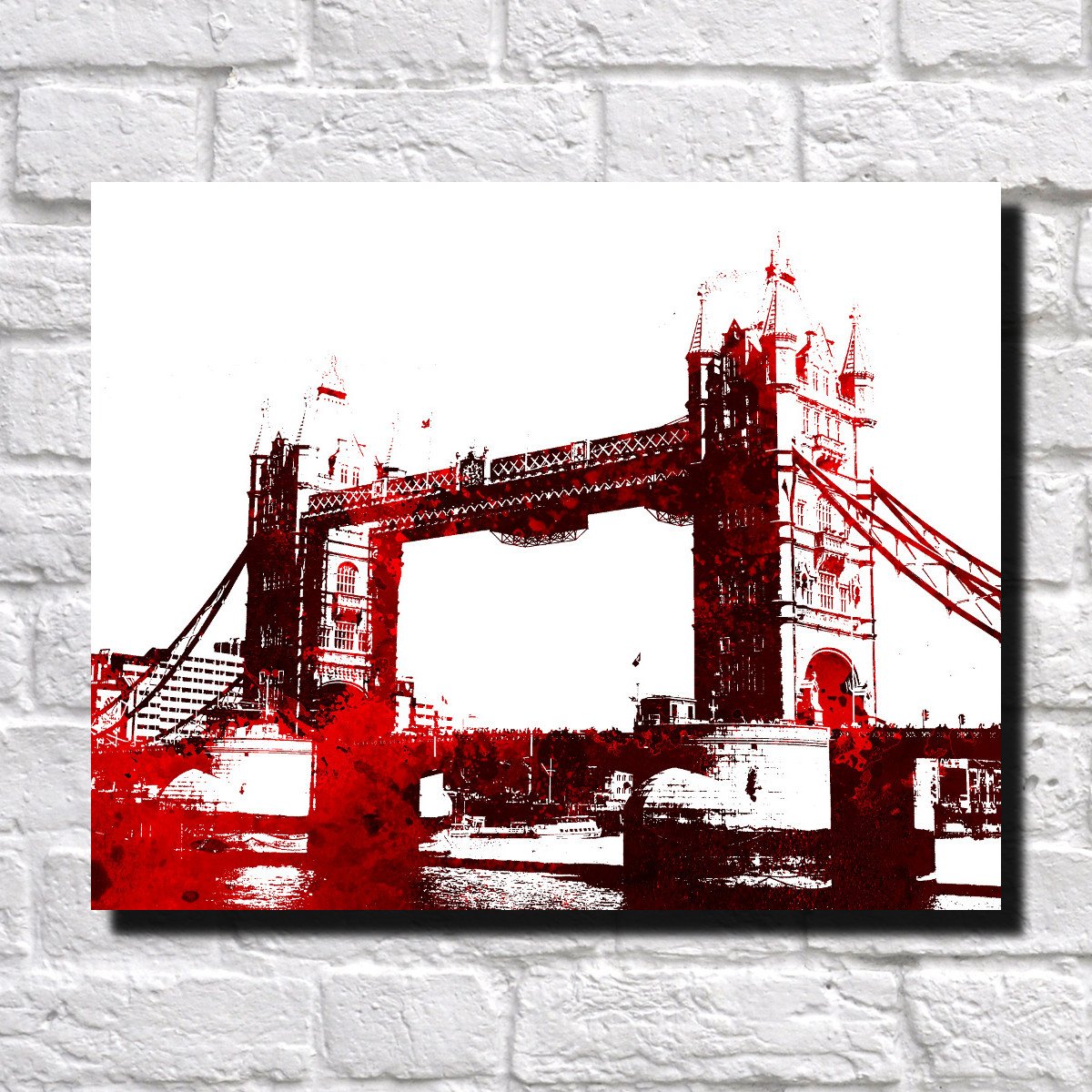 Tower Bridge London City Skyline Print Landscape Poster Feature Wall Art Unmissable! #wallart #towerbridge #londonbridge http://bit.ly/2Pc46X2