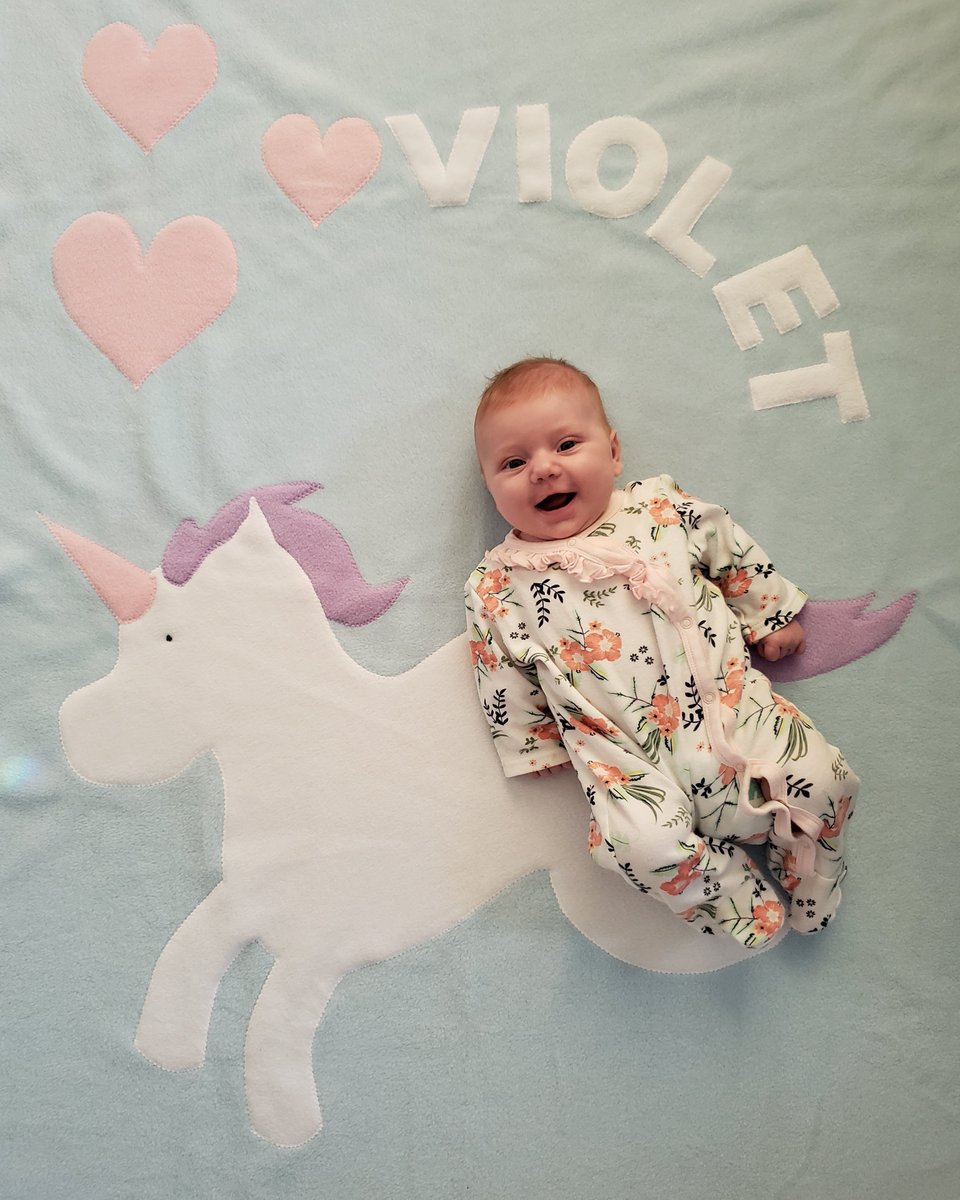 Violet is the winner of a free blanket this month, just for sending us this pic and posting on social media! Let the holiday shopping begin at admiralroad.com! #personalizedgift #personalizedbabygift #babyoftheday #personalizedblanket #personalizedbabyblanket #unicorn