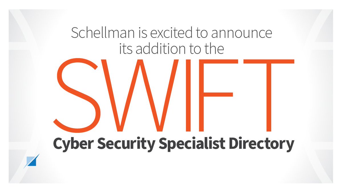 Schellman's tweet image. .@schellmanco is now proudly a part of the @swiftcommunity directory of cyber security service providers! For an overview of our SWIFT Cybersecurity Self-Assessments, visit: hubs.ly/H0lHprJ0

#SWIFTservices #SWIFTcommunity #CSCF #Cybersecurity