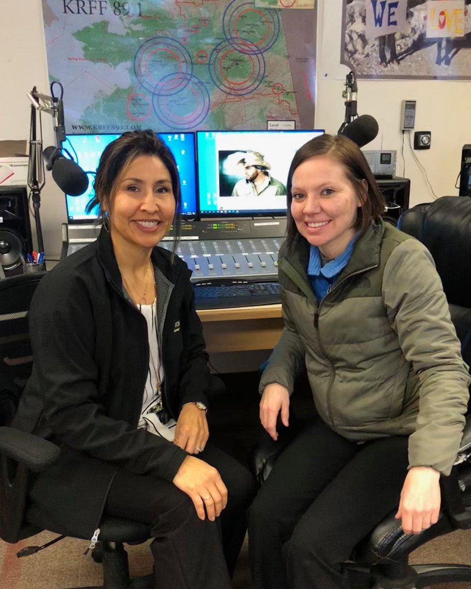 DoyonLimited's tweet photo. Join Sharon and Jamie live on KRFF 89.1 FM now, from 10 a.m. - noon as they talk about all things LANDS. Jamie is the vice president of lands at Doyon, Limited. You can also listen online at https://t.co/GNDy2frEJ2
#doyonlimited #doyon #alaska #radio #krff https://t.co/UFHnX0jYfm