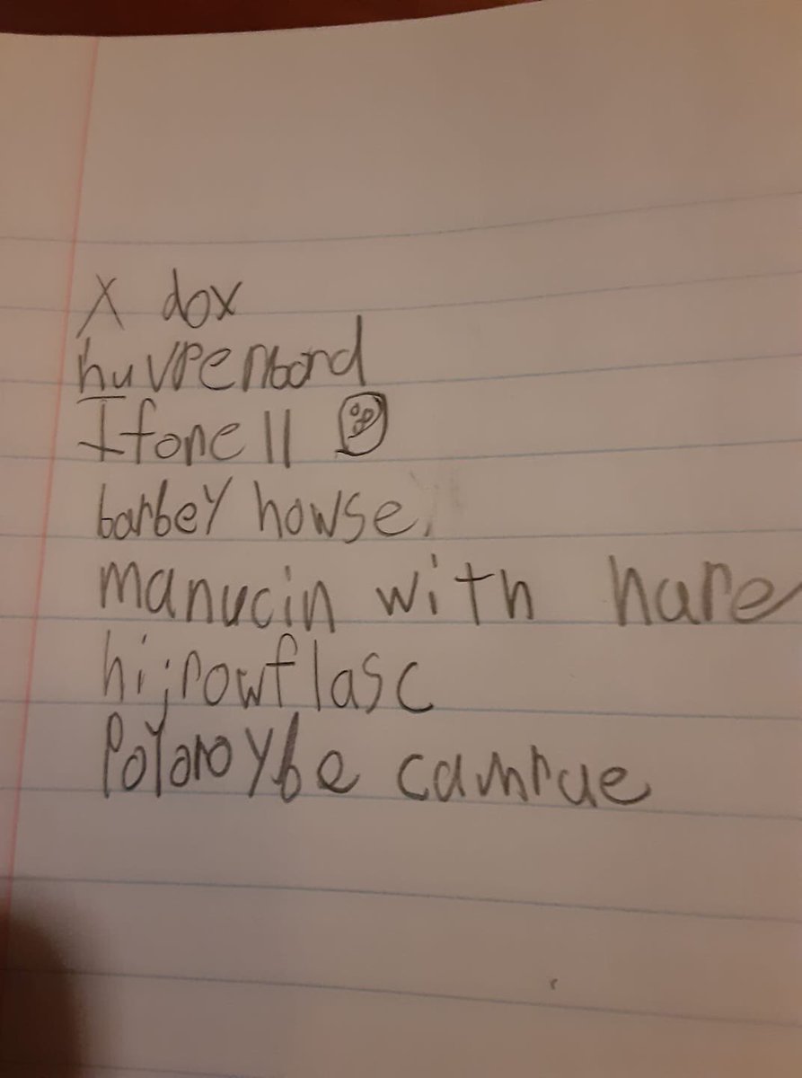 peytonnn8's tweet photo. this is my little sisters christmas list lmao

see if you can get them right https://t.co/ro3zRGt3zf