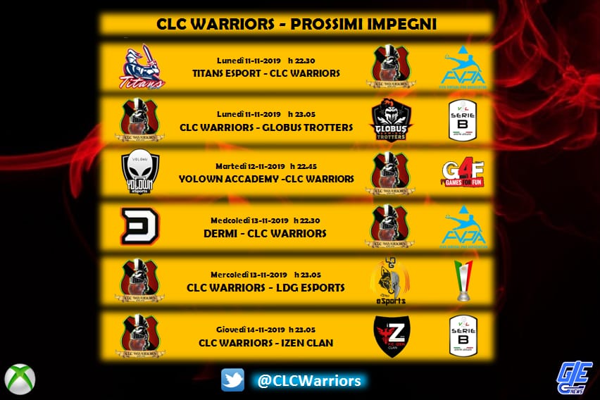 ragnarokmg_xbox's tweet photo. La nostra prossima settimana #GOCLC @RTproclub @RTduCP @GDE_ITA @VPLItaly @FVPA_net #Game4Fun https://t.co/EalhKrfzQQ