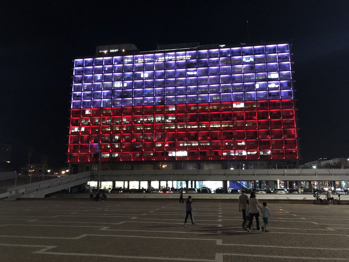 mmagierowski's tweet photo. Tel Aviv by night :-) #IndependenceDay #Poland 🇵🇱🇵🇱🇵🇱 https://t.co/4GDz75DeWb