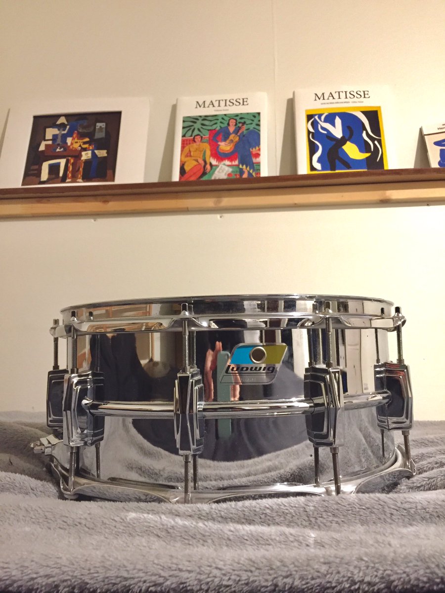 _tmacd's tweet photo. Thank you @LudwigDrumsHQ for building this beauty. Great snare drum/cat tree. 

#humberblitz #notmycat #ludwig #supraphonic https://t.co/ji2O9zyWYn