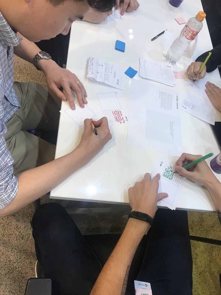 UXLabSP's tweet image. Ta rolando! Workshop de ideação para o projeto sobre a LGPD. #UXLabDays #DesignThinking