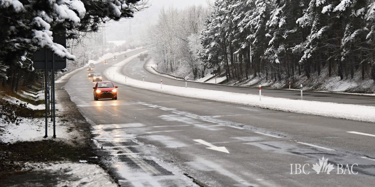 Ready or not winter driving conditions are here. Slow down and focus on the road to help us all arrive safely #winterdriving #roadsafety ibc.ca/on/disaster/wi…