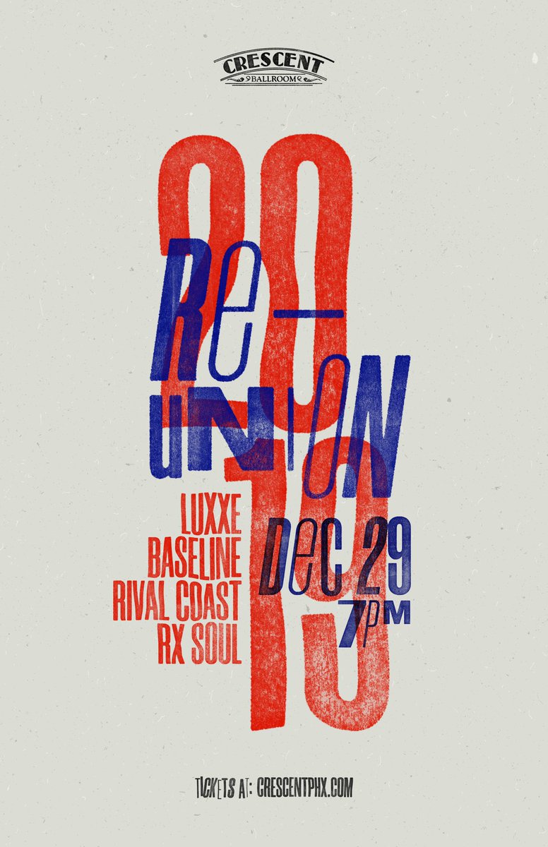 rivalcoast's tweet image. Cresecent Ballroom... Dec 29... Reunion...

TICKETS: tinyurl.com/vx6ql5t
