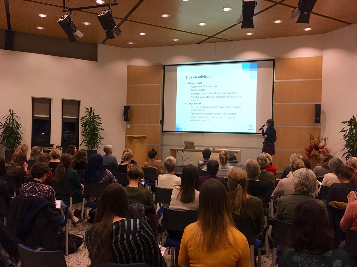 Vanavond was er een goed bezochte avond rondom #reuk- en smaakveranderingen bij oncologiepatiënten van <a href="/nvdietist/">Ned Ver v Diëtisten</a> regio #Gelderland <a href="/GelderseVallei/">Ziekenhuis Ede</a>. We wisselden veel kennis en tips uit waar iedereen mee aan de slag kan!