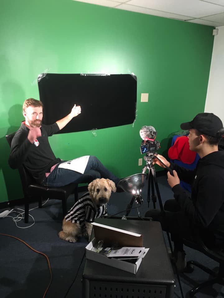 umpattirecom's tweet image. Ty &amp;amp; Miguel shooting #umpire indicator videos. Soon you can see and hear them on each product page. #gearjunkies #producthelp #behindthescenes 🎥