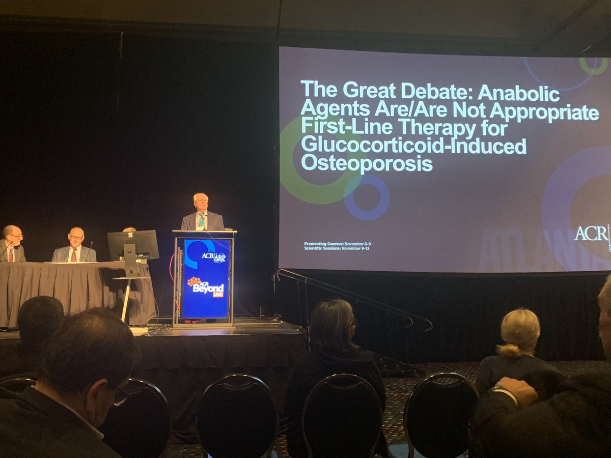 <a href="/KenSaag/">Ken saag</a> offering a great presentation at the #ACR19 great debate in defense of position that anabolic agents are appropriate for intial management of severe glucocorticoid-induced #osteoporosis

<a href="/uabmedicine/">UAB Medicine</a> <a href="/RADoctor/">Jeffrey Curtis</a> <a href="/ACRheum/">American College of Rheumatology</a> <a href="/SLB_Jr/">Lou Bridges, MD, PhD</a>