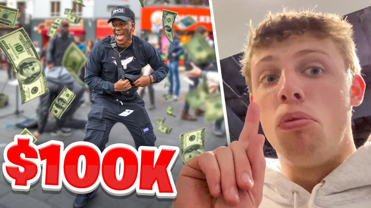 Sidemen's tweet photo. New video OUT NOW on the @Sidemen YouTube Channel!

Find out how we spent $100,000 in ONE HOUR in London...

#SidemenMonday 

🔗: https://t.co/SIFoYoyb1Q https://t.co/vg9tnISX1g