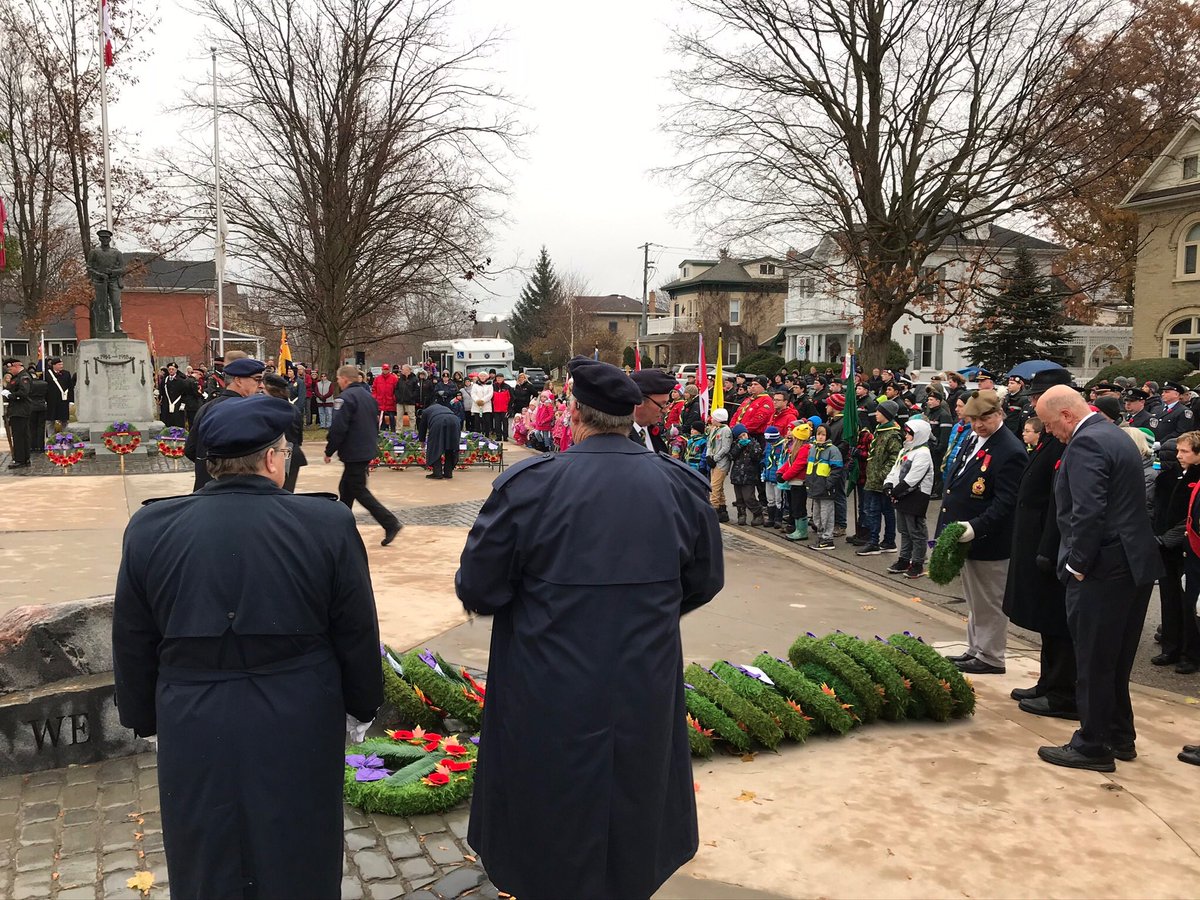 Albrecht4KitCon's tweet image. Remembrance Ceremonies in #KitCon honouring our veterans who served sacrificially and supporting those who serve today! @WilmotTownship @Woolwichupdates @wellesley_ca @CityKitchener #LestWeForget #WeWillRememberThem @RoyalCdnLegion @RCL532 @469Elmira @welcome2dundee