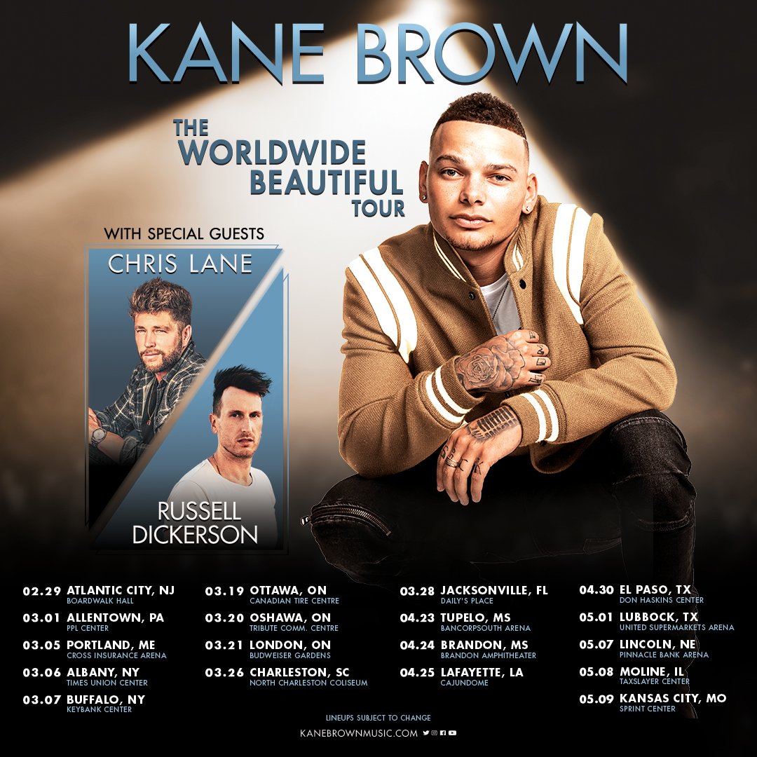 kanebrown's tweet photo. Need a pre-sale code for the #WorldwideBeautifulTour? Get it here and you can access tix 2 days early: https://t.co/WYckEQzpVm https://t.co/LVqTPJICsD