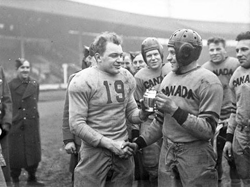 We forget that these were just boys fighting in a war they couldn’t truly comprehend. They should have been at home tossing the pigskin, instead many bled out on foreign soil. For some, last thoughts drifted to teammates and Grey Cups they would never hoist again.  #LestWeForget  
