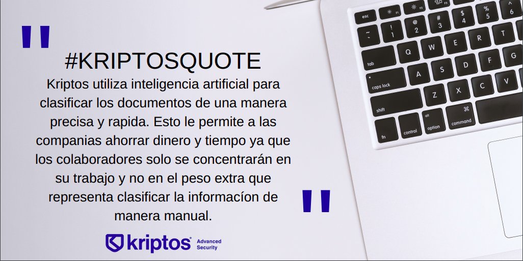 KriptosCorp's tweet image. #KriptosQuote ✍👨💻 | #AI #Kriptos #CyberAttack #Classification #ArtificialIntelligence