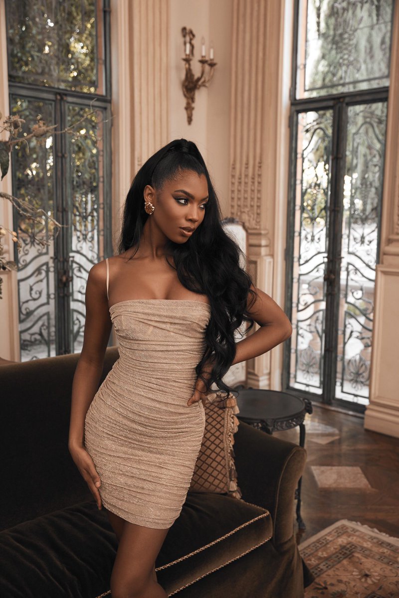 House of sale cb gold dress