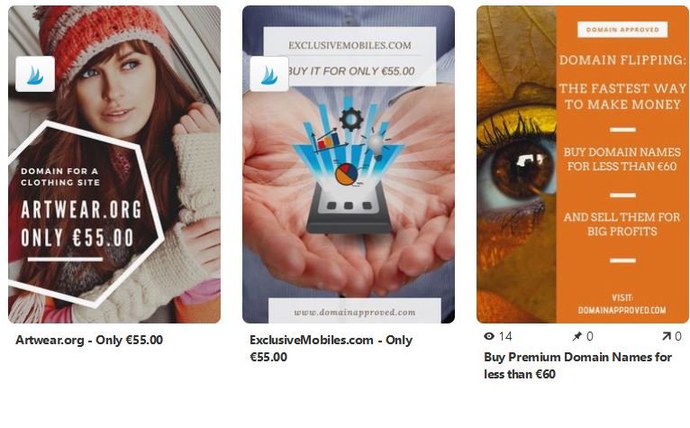 Take a look at our new Pinterest Page at http://pinterest.com/workingelsewhere/our-domain-names-section ….We would appreciate your honest opinions on the pins uploaded on our page and would listen to all feedback submitted#pinterest #pins #domainnames #domainname #buydomainnames #domainnamesforsale #websitedomains