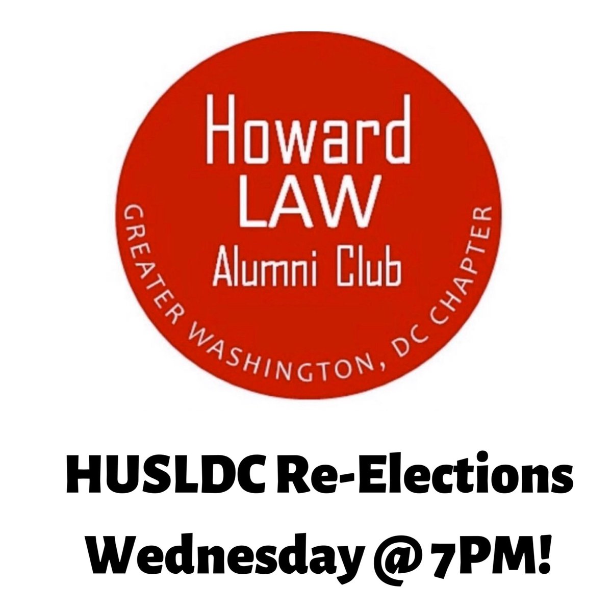 If you are interested in a leadership position with HUSLDC, please be sure to email us at dchusl@thehuaa.org! You must call in this Wednesday at 7PM to introduce yourself and to be included on the ballot. Call-in number is (781)448-4843 and code is 59917 #howardlaw #husl #husldc