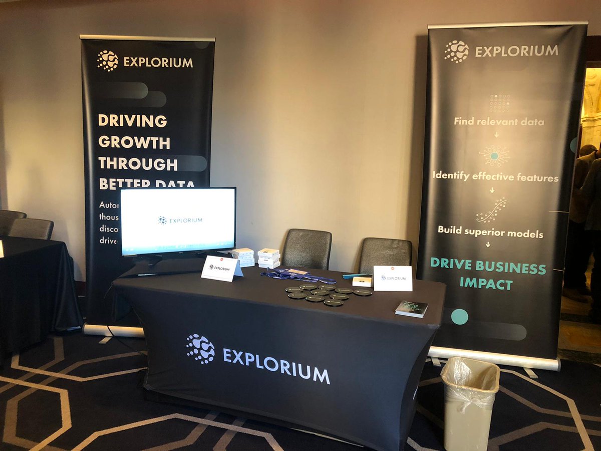 Explorium_ai's tweet photo. We had a great time at the @CDOEvent in New York last week. If you didn't get a chance to see a demo of our platform, schedule one now. #datascience #featuregeneration
https://t.co/nz9AuzvZZq https://t.co/WJwgdFApE4