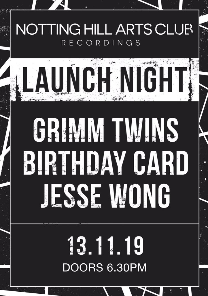 We're playing Notting Hill Arts Club <a href="/NHAClub/">NottingHillArtsClub</a> this Wednesday for a private launch party of their new label❗️

It’s guestlist only, but we are giving away 3 pairs of tickets to the event. ReTweet or Tweet this post for a chance to win a pair of ticket 🎟🍻