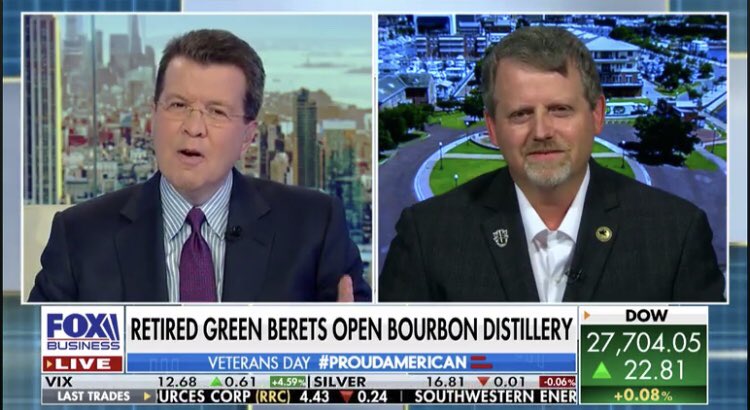 ICYMI: Earlier today, Mark Nutsch joined <a href="/TeamCavuto/">Neil Cavuto</a> on <a href="/FoxBusiness/">FOX Business</a> to discuss the “horse soldier” story, the significance of #VeteransDay &amp; the successful transition from BDUs to bourbon.

#DrinkHorseSoldier 

🎥 video.foxbusiness.com/v/610268393500…