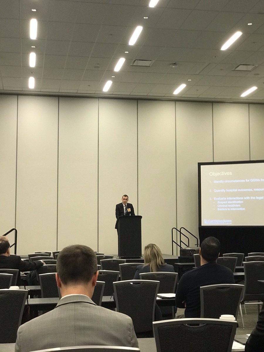 <a href="/BYoungMDSurgery/">Brian Young</a> Great  presentation this afternoon at the NOTS Symposium research paper competition. What a vitally important and relevant topic: Urban Gun Violence: Partnering with Law Enforcement to Understand the Epidemic  <a href="/ClaridgeJeffrey/">Jeffrey A. Claridge</a>