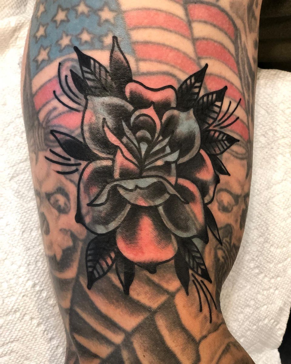 Tattoo Snob  Blast Over Flower sleeve by ryanscapegoat at