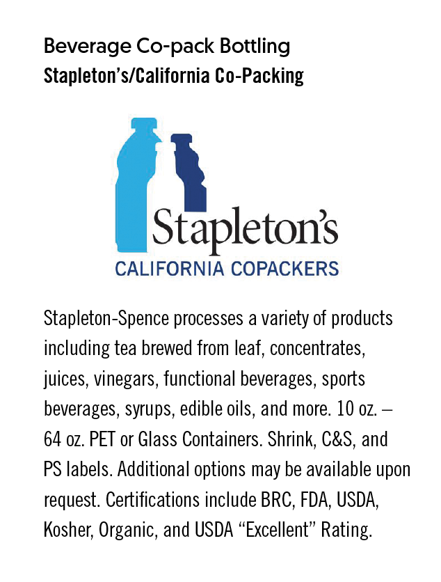 StapletonSpence's tweet image. Here is a mockup of our ad in the @bevnet New Beverage Guide.  Need a bottling copacker?