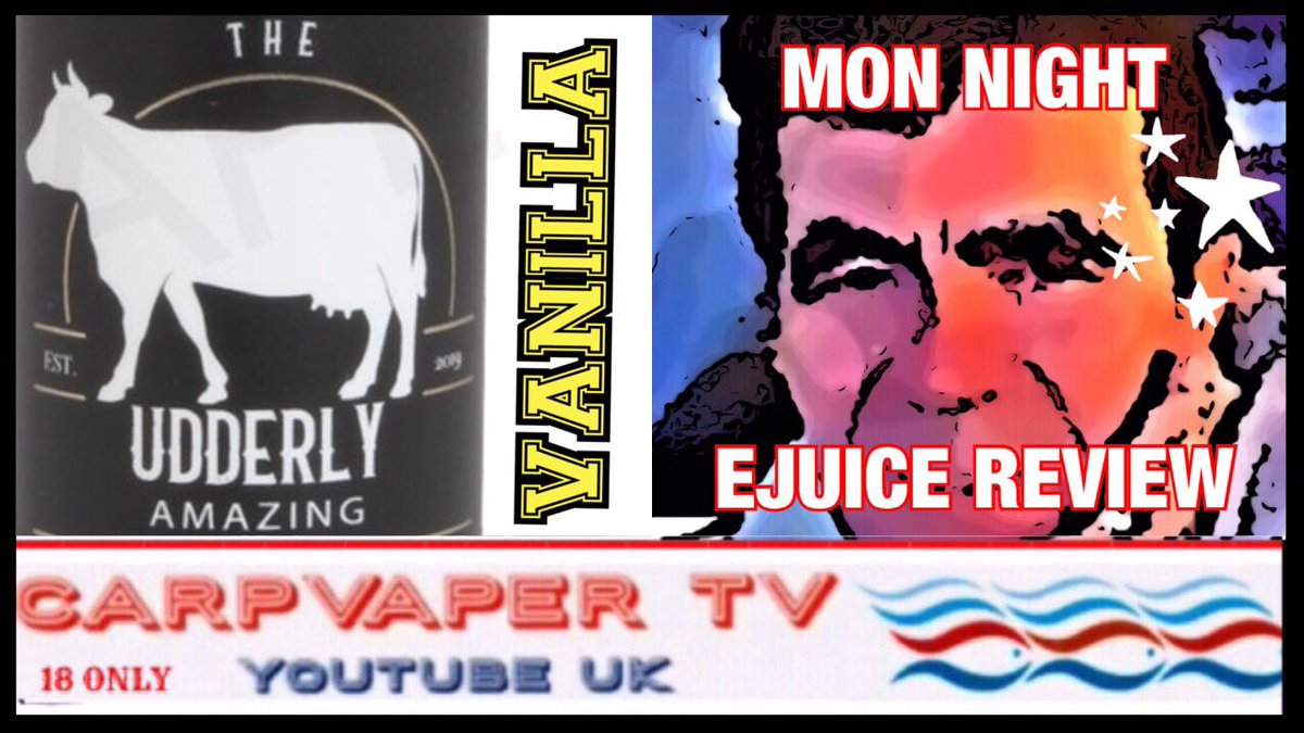 The Udderly Amazing Ejuice Review "Vanilla" ➡️➡️🎬youtu.be/560nYL1NLpU ⬅️⬅️🎬 via <a href="/YouTube/">YouTube</a> “Mon Night Ejuice Review” <a href="/NatureVape/">NatureVape</a> <a href="/JackRabbitVapes/">Jack Rabbit Vapes</a> #cvtvsubscribers #cvtvpatreons #teamcarpvapers #vapesafe #ejuicereview