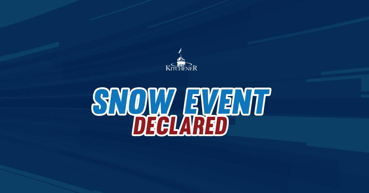 SNOW EVENT DECLARED: A Snow Event will be in effect as of 11:59 p.m. on Monday, Nov. 11. Please ensure you are not parked on the street by midnight for the next 24 hours or risk being ticketed &amp; towed. 

Details: bit.ly/2Czl2iL