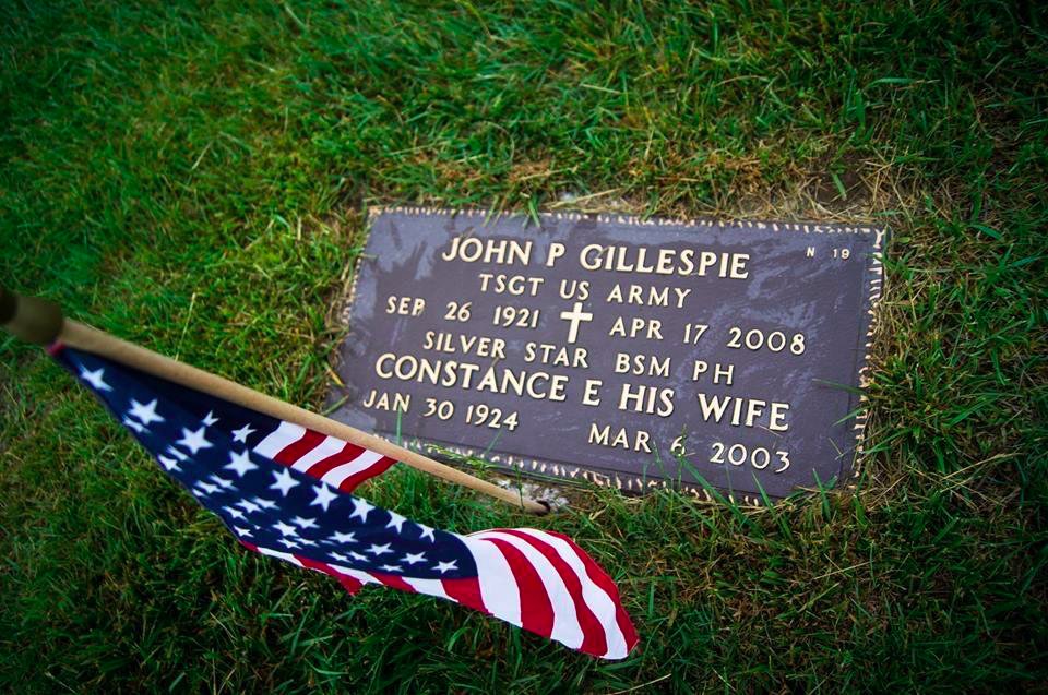 Jack Gillespie was born in Donegal, Ireland, but he died a great American. We are proud of his service, and thankful for all those who have served today.