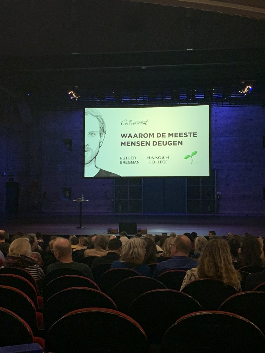 Bedankt <a href="/JoKrill/">Jo Krill</a>! Voor een waardevol en mooi coachingstraject. Heerlijk afgesloten met een hapje eten bij Hap-Hmm en een inspirerende avond uit: <a href="/rcbregman/">Rutger Bregman</a> <a href="/decorrespondent/">De Correspondent</a> 

 #haphmm #rutgerbregman #demeestemensendeugen #homopuppy #happyholic #happyholics