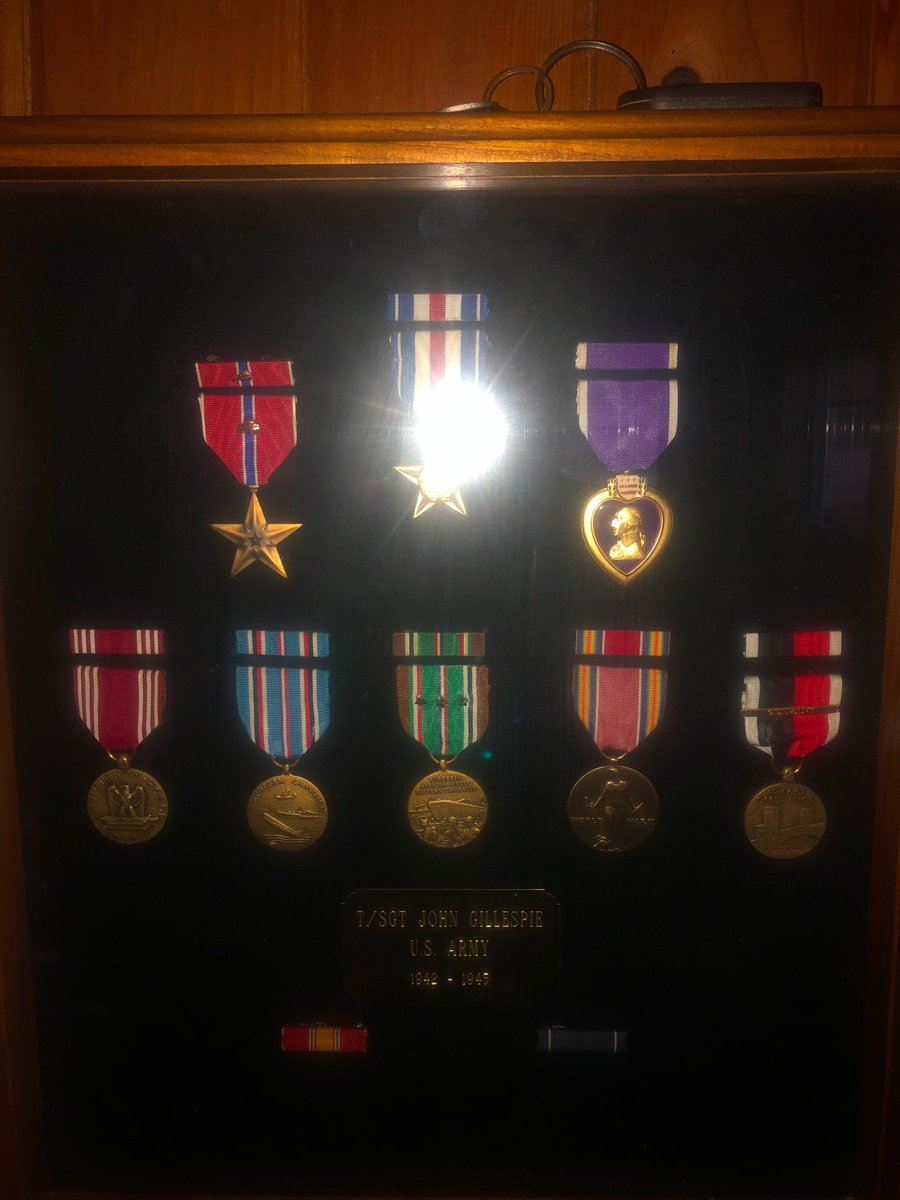 We still have the medals, and display them in a place of honor in his memory