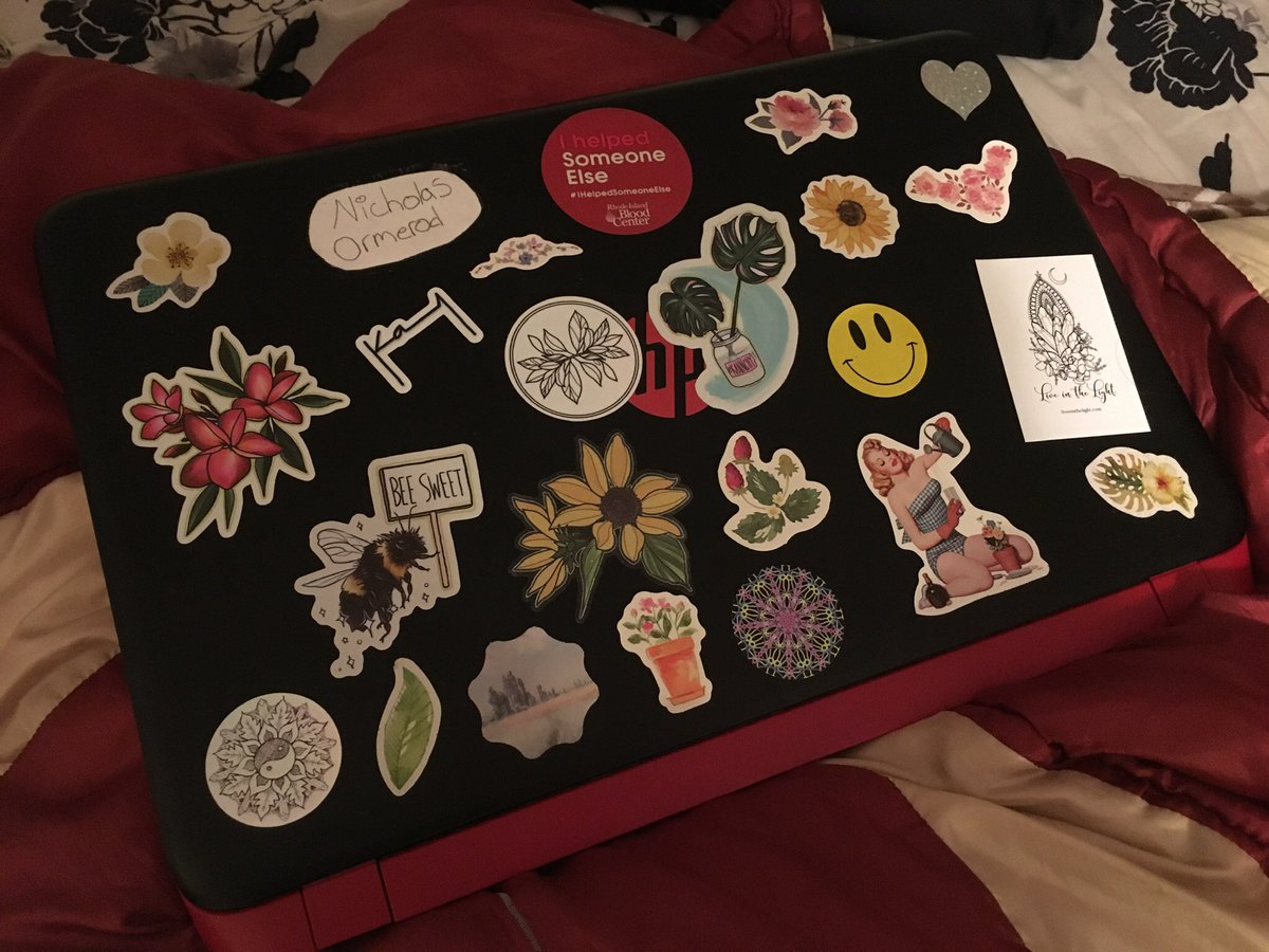 Even more amazing stickers from  @kannchy! Thank you so much for the extra stickers, now I can have your brand on both of my laptops 