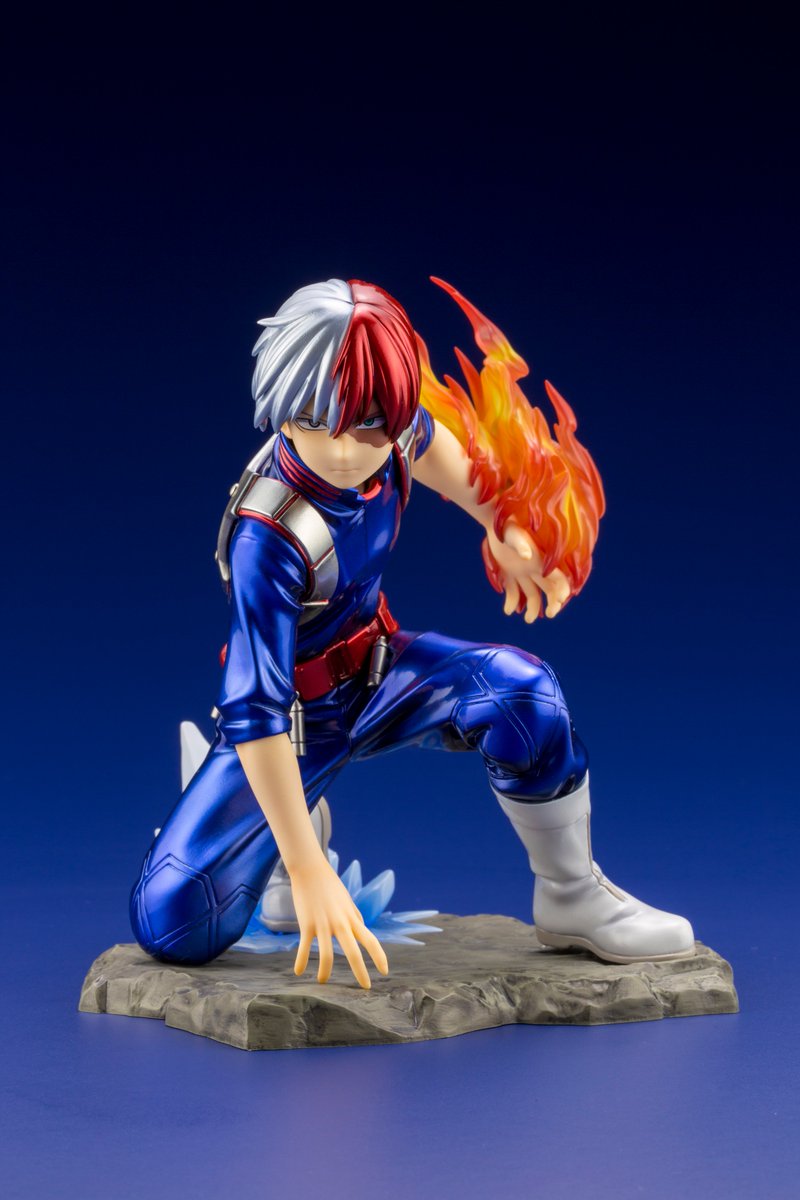Toho Animation Store 僕のヒーローアカデミア フィギュア Artfx J シリーズより爆豪 轟の限定カラーver が発売決定 原作 第3回 人気投票結果発表 カラーイラストをモチーフにメタリックカラーで仕上げております Tas購入特典は ステッカー2枚