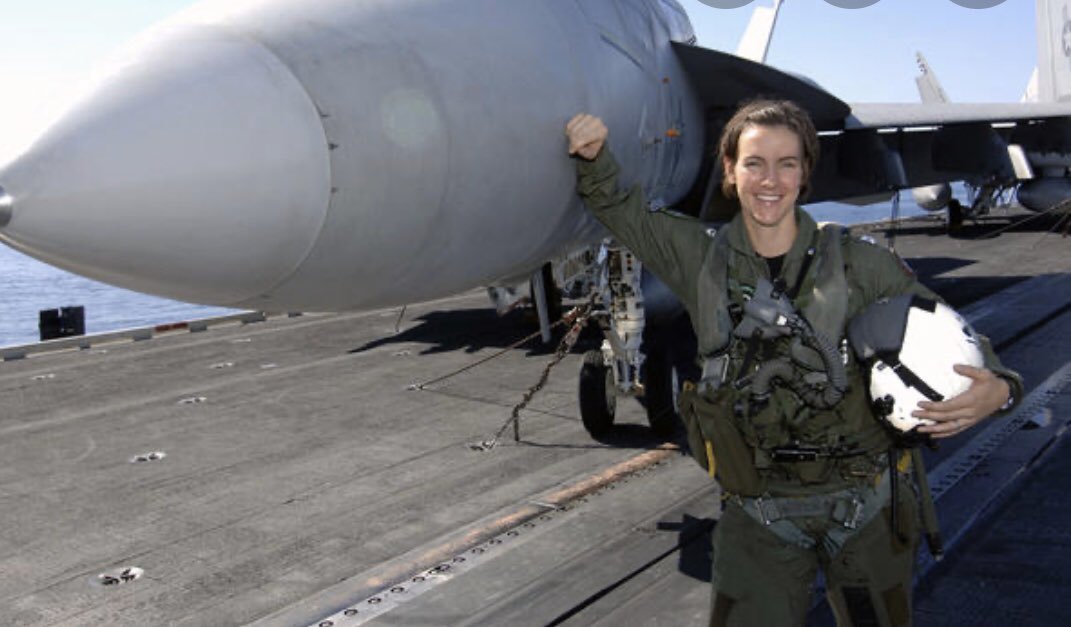 Thank you former GVS captain Becky Calder ‘94 for your service. First female Top Gun fighter pilot. #Hero
