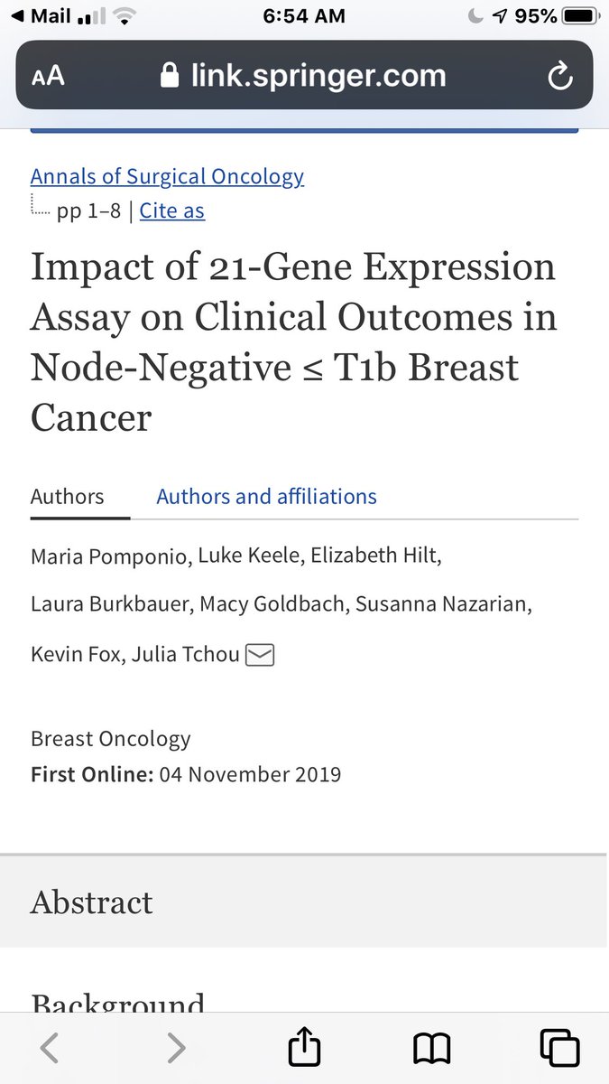 Julia Tchou (@tchou_julia) on Twitter photo Congratulations to Maria Pomponio MS1 & 2018 Harrison Scholar <a href="/pennsurgery/">PennSurgery</a> <a href="/PennCancer/">Penn Medicine - Abramson Cancer Center</a> and co-authors on her manuscript that was recently published in Annals of Surgical Oncology! Congratulations to Maria Pomponio MS1 & 2018 Harrison Scholar <a href="/pennsurgery/">PennSurgery</a> <a href="/PennCancer/">Penn Medicine - Abramson Cancer Center</a> and co-authors on her manuscript that was recently published in Annals of Surgical Oncology!
