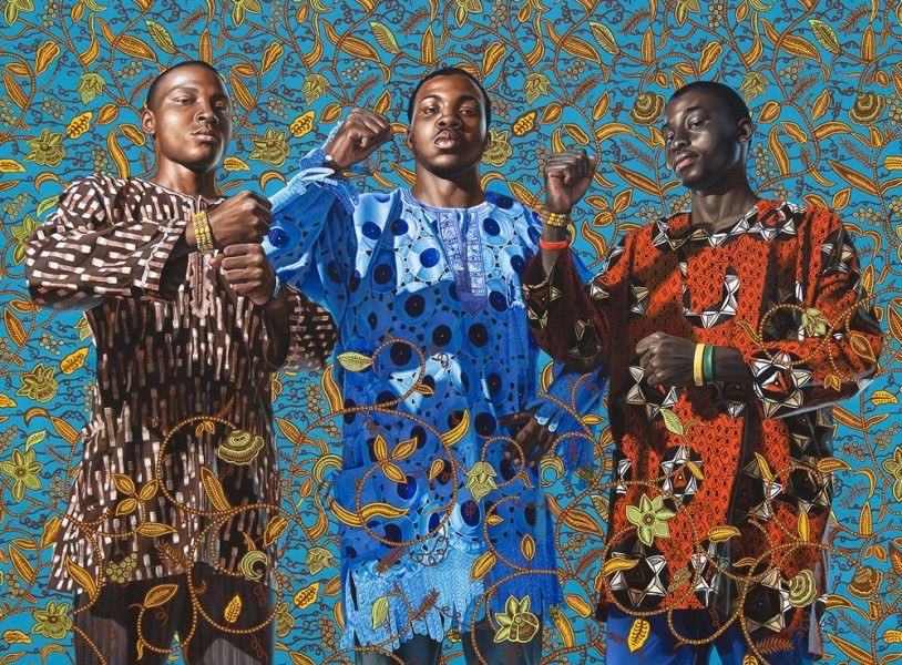 Kehinde Wiley Wileys larger than life figures disturb and interrupt tropes of portrait painting,often blurring the boundaries between traditional and contemporary modes of representation and the critical portrayal of masculinity and physicality in the view of black and brown men