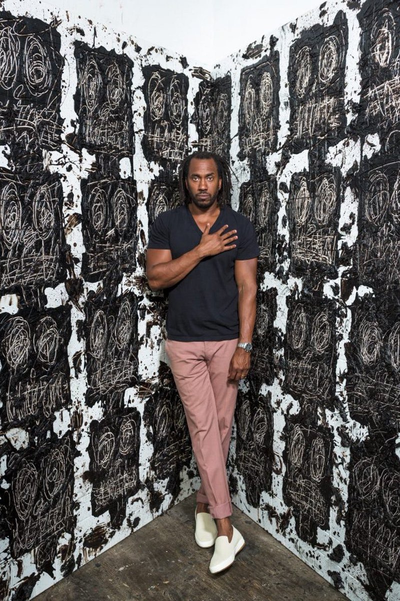 Rashid Johnson Johnson’s works express personal and complex histories through objects and mark-making. His work expands a network of elements related to African and Black identity and history, that contemplate the past in the present moment.