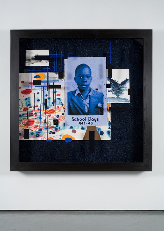 Radcliffe Bailey Bailey is a painter, sculptor, and mixed media artist who utilizes the layering of imagery, culturally resonant materials, and text to explore themes of ancestry, race, and memory. His work is often created out of found materials and certain pieces from his past