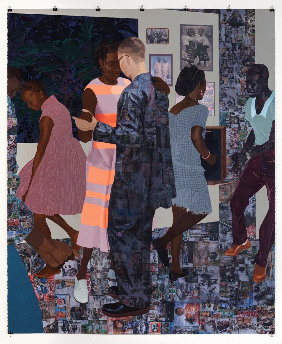 Njideka Akunyili Crosby”[my work] really is about what it means to be someone who has existed between multiple worlds and carries all those influences with them at once — for me, a rural Nigerian person, an urban Nigerian person and an American at the same time.”