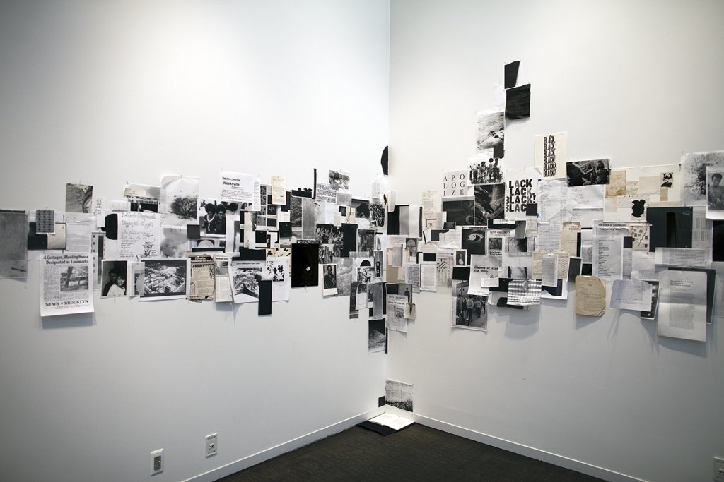 Kameelah Janan RasheedRasheeds art explores memory, ritual, discursive regimes,historiography, and archival practices through the use of fragments and historical residue. She is known for her work in immersive text-based installations,large-scale public text pieces, and collage.